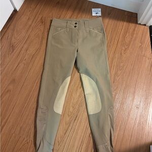 Tan smartpak riding breeches
